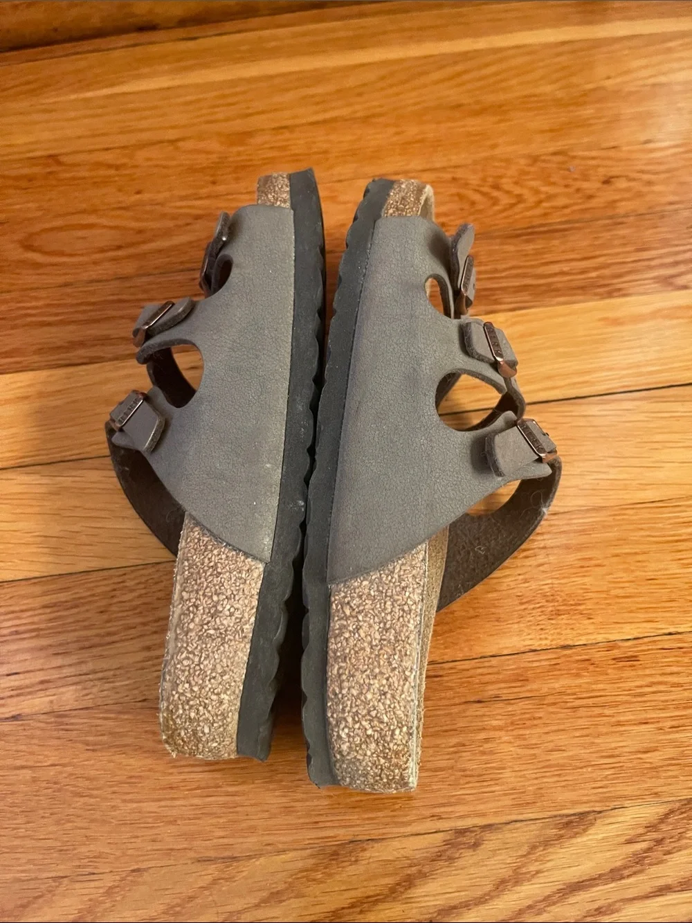 Birkenstock Kids Triple-Strap Sandal in Taupe